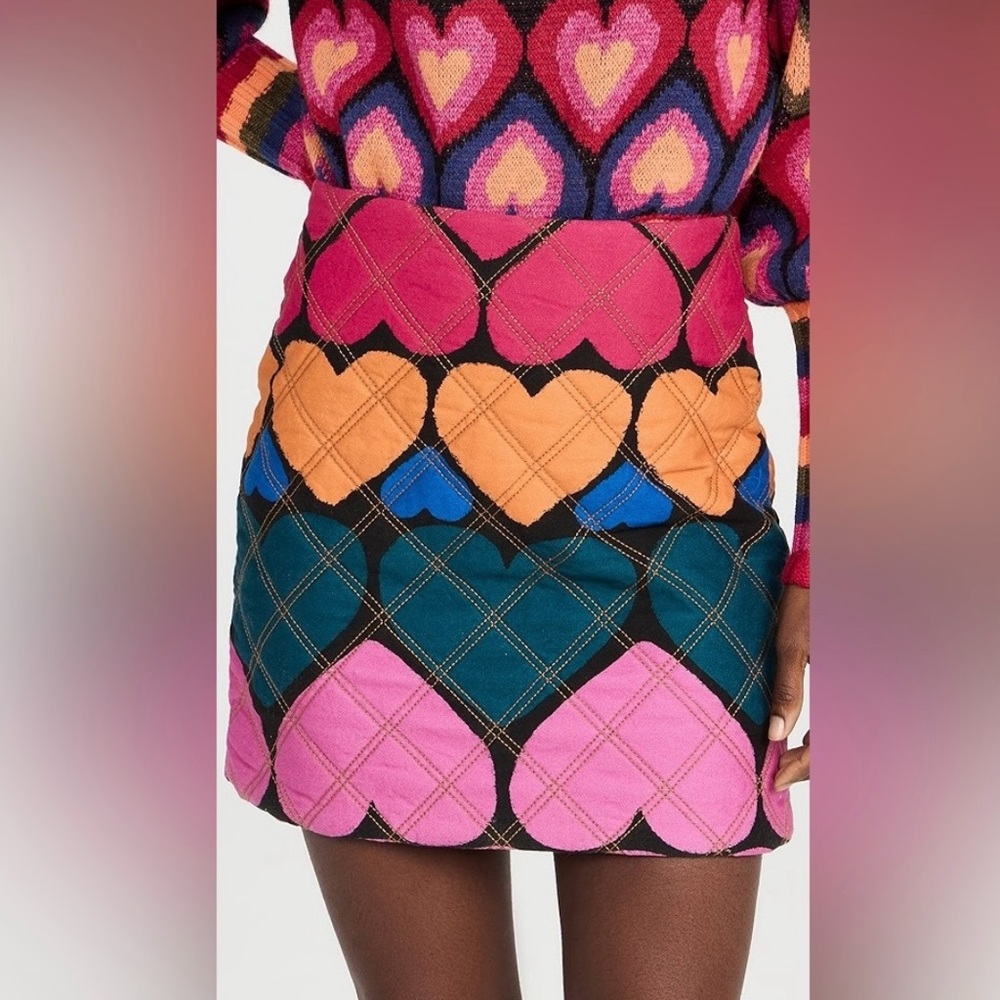 Farm Rio Heart Skirt
